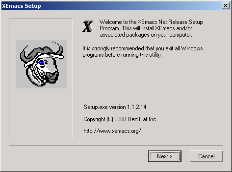 Welcome to the XEmacs Net Release Setup program.